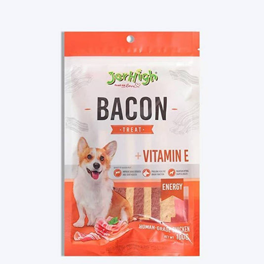 jerhigh JerHigh Bacon Dog Treats - 100 g (Pack of 3) Bacon Dog Treat  (0.3 kg, Pack of 3)