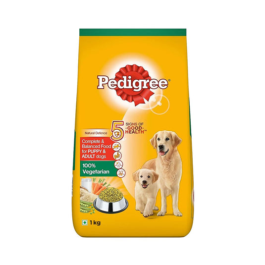 Pedigree 100% Vegetarian, Dry Dog Food, Complete & Balanced Nutrition for Puppy & Adult Dogs