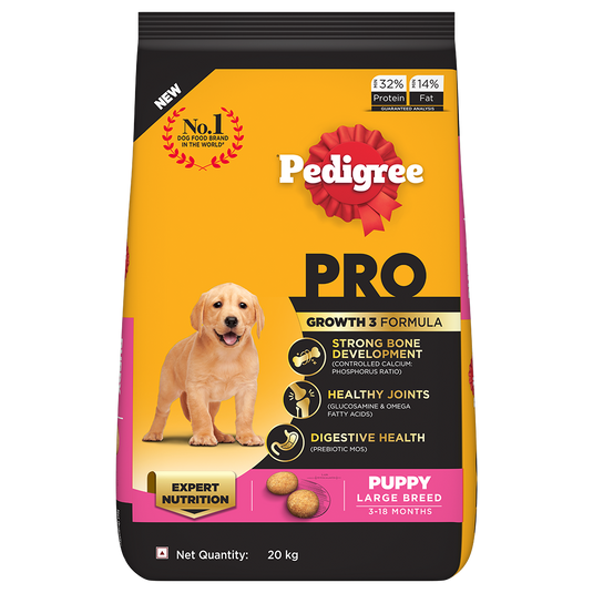 Pedigree Pro Puppy, Large Breed (3-18 Months) Dry Dog Food