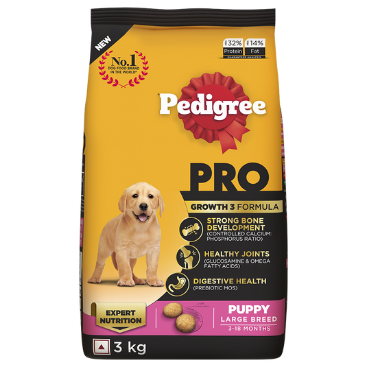 Pedigree Pro Puppy, Large Breed (3-18 Months) Dry Dog Food