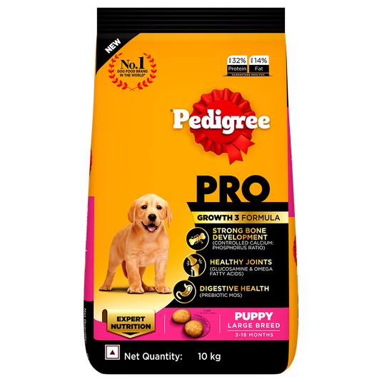 Pedigree Pro Puppy, Large Breed (3-18 Months) Dry Dog Food