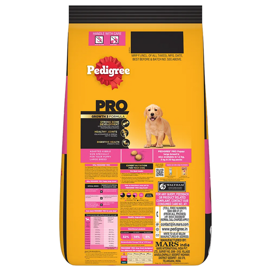 Pedigree Pro Puppy, Large Breed (3-18 Months) Dry Dog Food