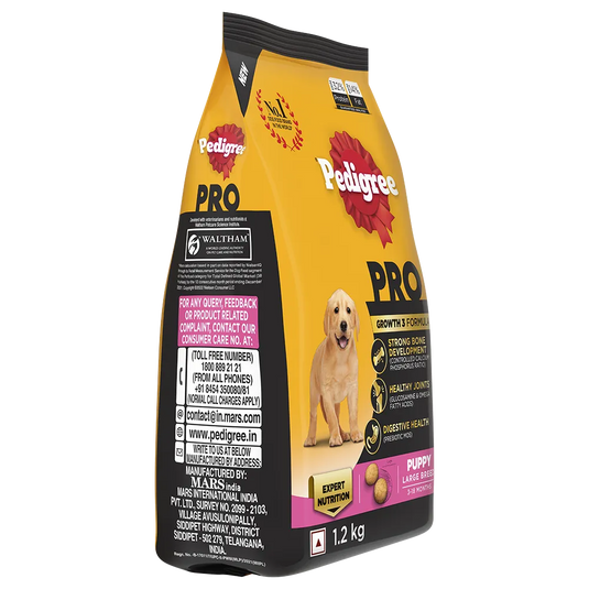 Pedigree Pro Puppy, Large Breed (3-18 Months) Dry Dog Food