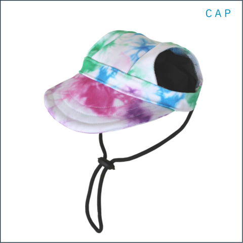 Groovy Tie-Dye Dog Cap