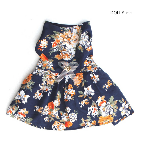 Midnight Bloom Dog Frock