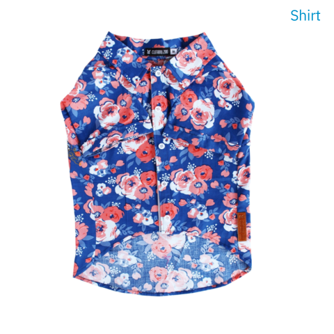 Stylish Floral Dog Shirt