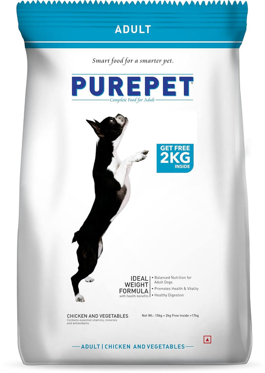 Purepet Chicken & Vegetable Adult Dog Dry Food