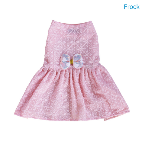 Light Pink Dog Frock with a Sweet Bow