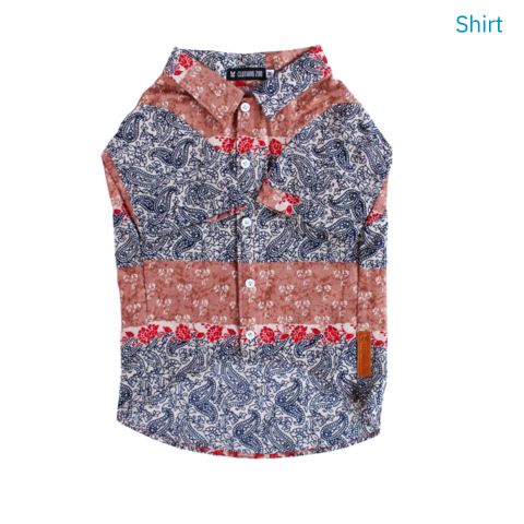 Stylish Paisley Dog Shirt