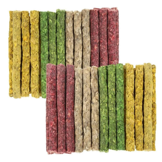 MS PET HOUSE Munchy Sticks Mix Flavours (Chicken, Mint, Mutton And Natural) For All Life Stages,(pack of 3)