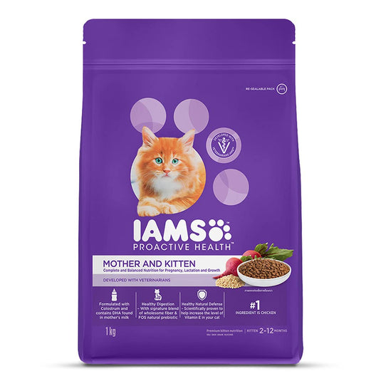 IAMS Proactive Health, Mother & Kitten (2-12 Months) Dry Premium Cat Food with Chicken