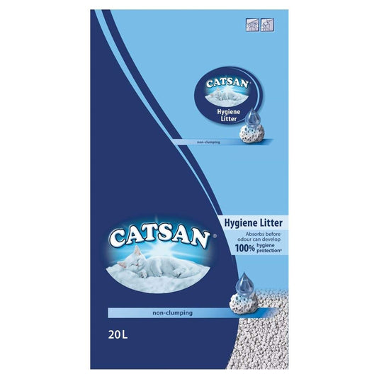 CatSan Hygiene Plus 100% Natural Non Clumping Litter For Cats