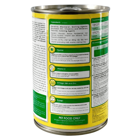 MeO Sardine Canned Wet Cat Food, 400gm