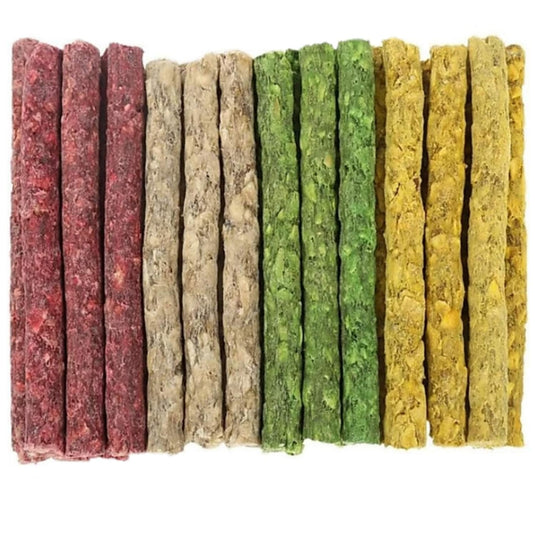 MS PET HOUSE Munchy Sticks Mix Flavours (Chicken, Mint, Mutton And Natural) For All Life Stages,(pack of 3)