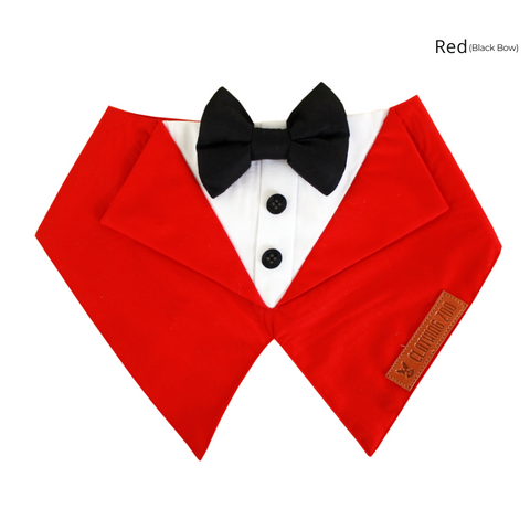 Red Velvet Tuxedo Bandana