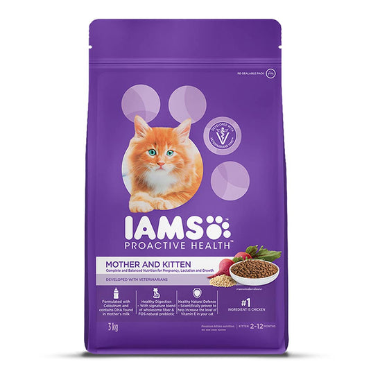 IAMS Proactive Health, Mother & Kitten (2-12 Months) Dry Premium Cat Food with Chicken