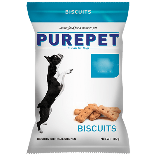 Purepet Milk Flavour Real Chicken Biscuits, Dog Treats