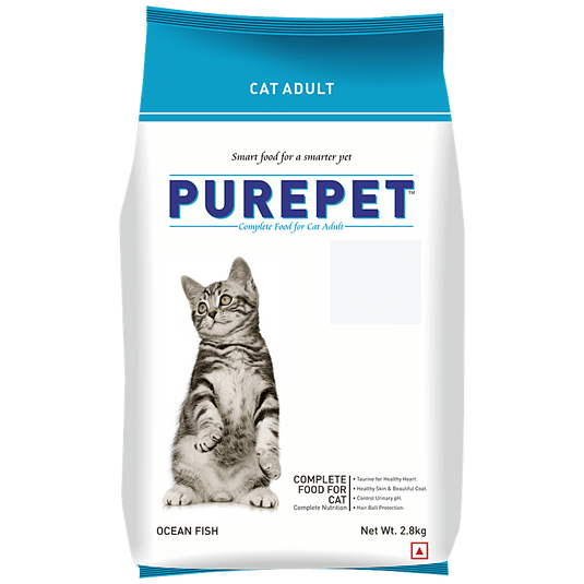 Purepet Ocean Fish Adult Cat Dry Food, 2.8 Kg & 3Kg