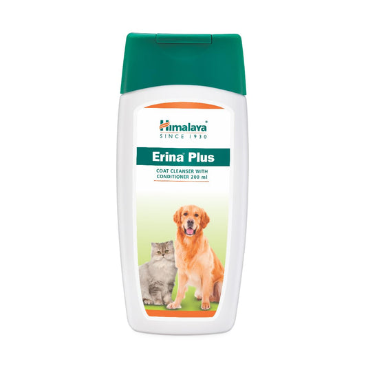 Himalaya Erina Plus Coat Cleanser With Conditioner For Dogs And Cats, 200 ml