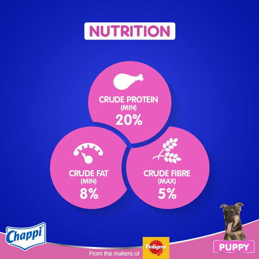 Chappi Puppy Dry Dog Food, Chicken & Milk Flavour