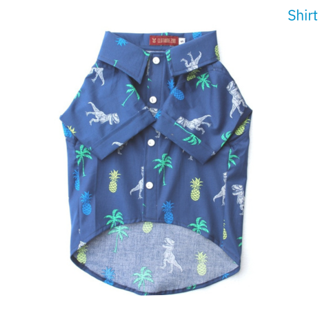 Dinosaur Print Dog Shirt