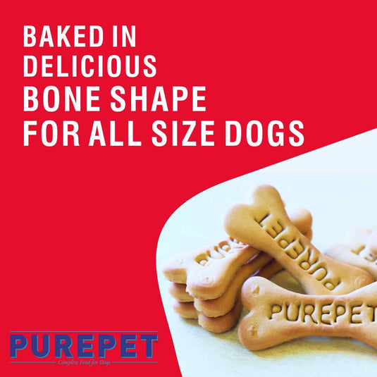 Purepet Dog Treats Biscuits 100% Vegetable Flavour