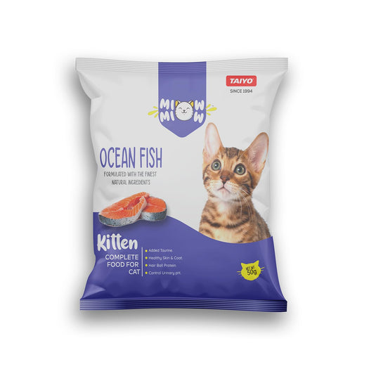 TAIYO MIOW MIOW Kitten Ocean Fish, Complete Food for Cat | Formulated with Finest Ingredients