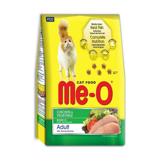 Me-O Adult Dry Cat Food, Chicken And Vegetable