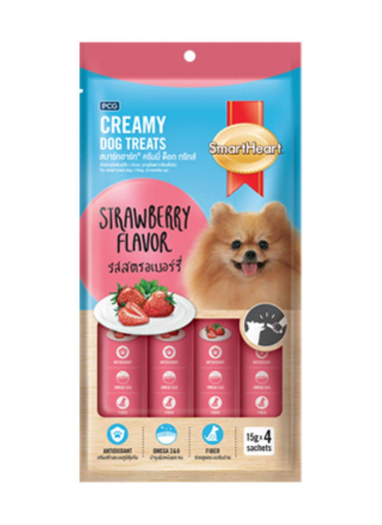 SmartHeart Chicken & Strawberry Dog Creamy Treat