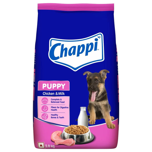 Chappi Puppy Dry Dog Food, Chicken & Milk Flavour