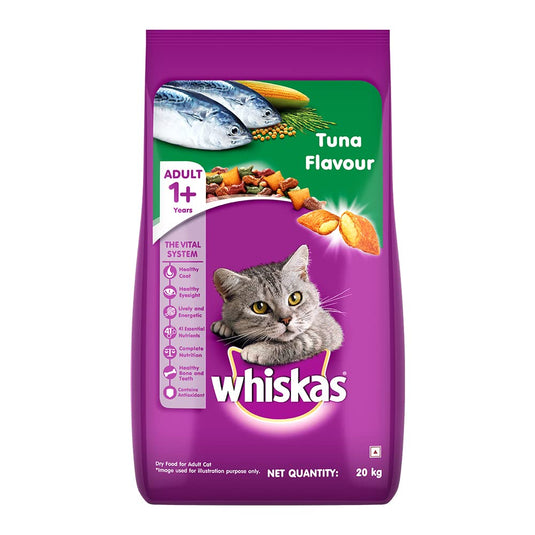 Whiskas Adult (+1 Year) Dry Cat Food, Tuna Flavour,