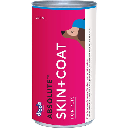 Drools Absolute Dog Supplement Syrup, Skin+ Coat