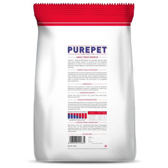 Purepet Chicken & Vegetable Adult Dog Dry Food