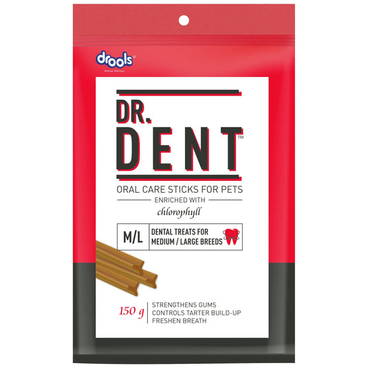 Drools Dr. Dent Oral Care Sticks (For Medium Breed Dog/ Large Breed Dog),