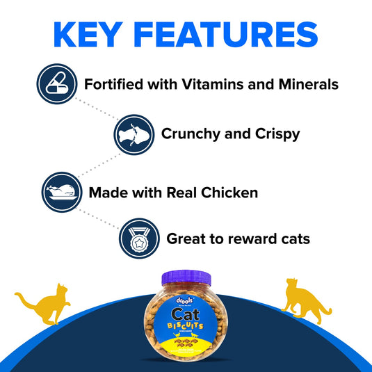 Drools Cat Treat Biscuits Real Chicken Flavor