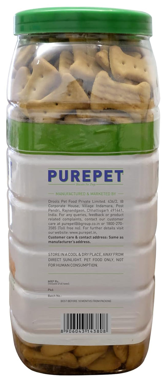 Purepet Dog Treats Biscuits 100% Vegetable Flavour