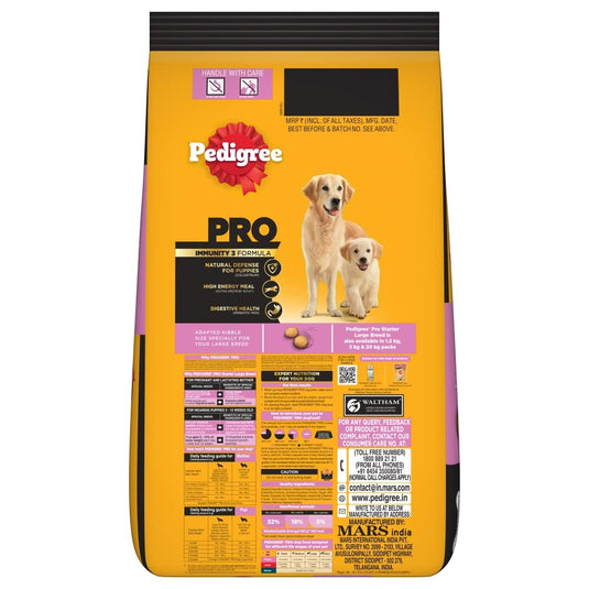 Pedigree Pro Mother & Pup Starter Large Breed, Dry Dog Food, Expert Nutrition for Pregnant/Lactating Mothers & Pups