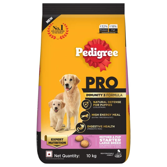 Pedigree Pro Mother & Pup Starter Large Breed, Dry Dog Food, Expert Nutrition for Pregnant/Lactating Mothers & Pups