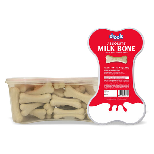 Drools Absolute Dog Bone Treats, Milk Flavour