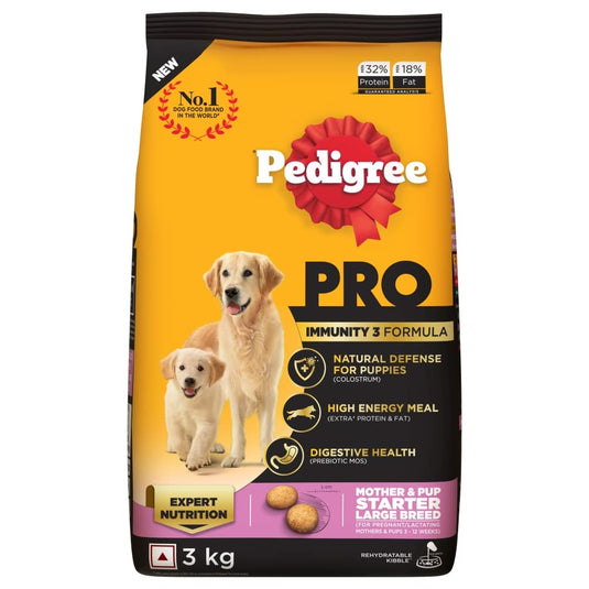 Pedigree Pro Mother & Pup Starter Large Breed, Dry Dog Food, Expert Nutrition for Pregnant/Lactating Mothers & Pups