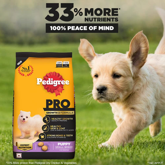 Pedigree Pro Puppy, Small Breed (2-9 Months) Dry Dog Food