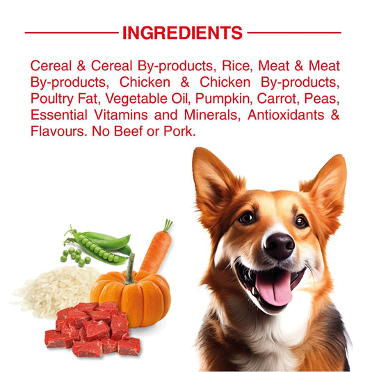 BAIRO Meat & Rice Adult Dog Food, Complete & Balanced Food for All Dogs