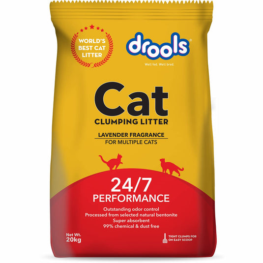 Drools Lavender Scented Clumping Cat Litter