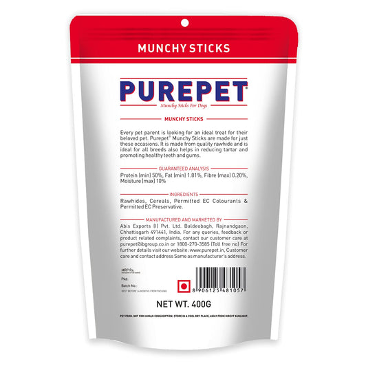 PUREPET MUNCHY STICK FOR DOG/CHICKEN MUNCHY /MUTTON MUNCHY