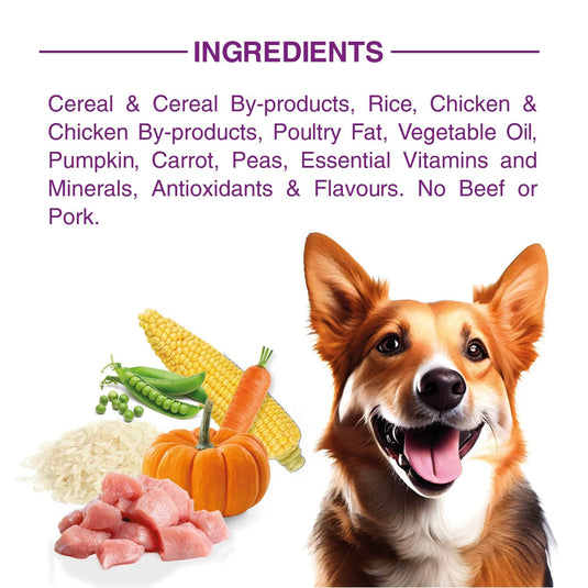 BAIRO Chicken & Vegetable Adult Dog Food,Complete & Balance Food for All Dogs