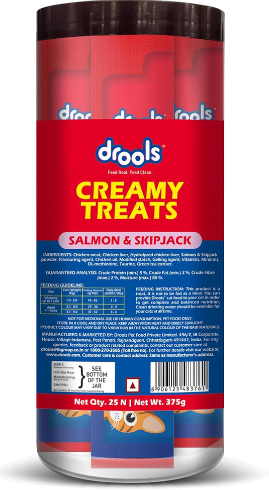 Drools Creamy Lickable Cat Treats Tuna & Bonito