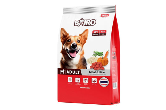 BAIRO Meat & Rice Adult Dog Food, Complete & Balanced Food for All Dogs