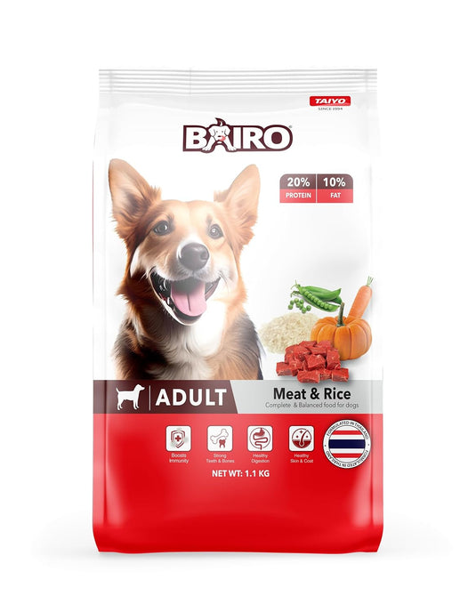 BAIRO Meat & Rice Adult Dog Food, Complete & Balanced Food for All Dogs