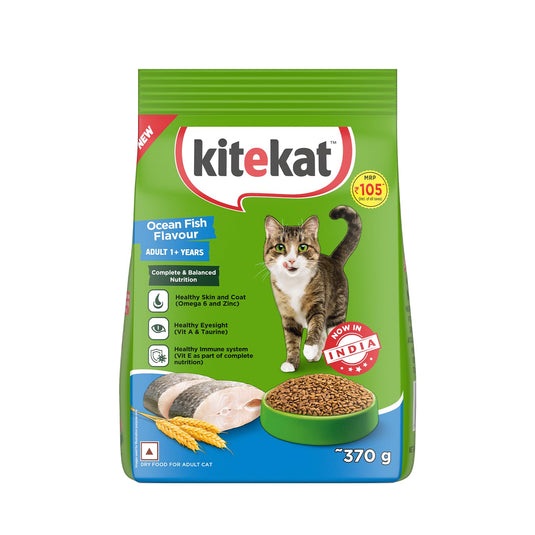 Kitekat Adult (1+ Years) Dry Cat Food, Ocean Fish Flavour