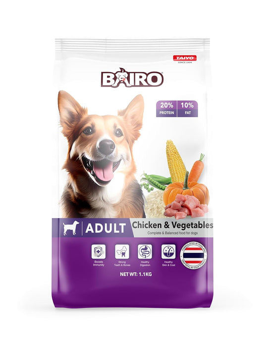 BAIRO Chicken & Vegetable Adult Dog Food,Complete & Balance Food for All Dogs